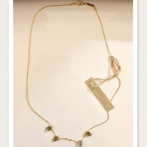 Chan Luu golden NecklaceChain w/ pending crystals
